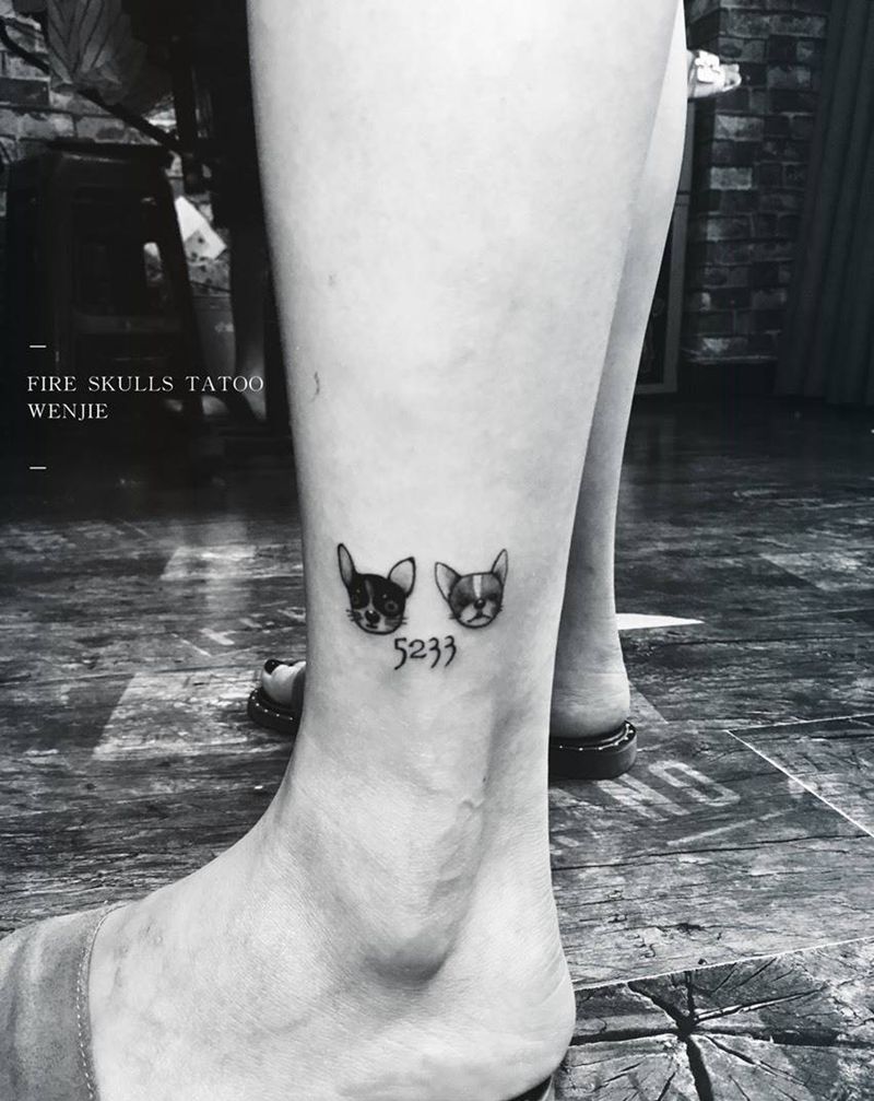 日常小清新纹身图片_成品清新背部手臂腿部脚部纹身图案