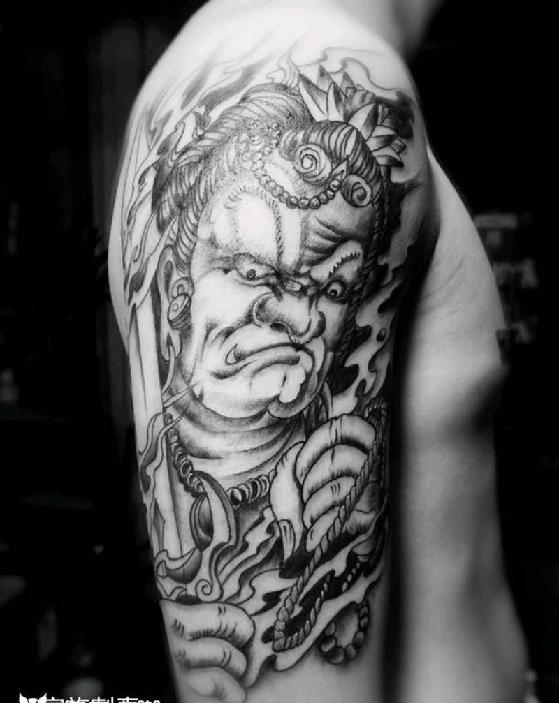 冥王纹身图片_手臂纹身图案