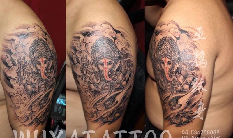 象神纹身图片