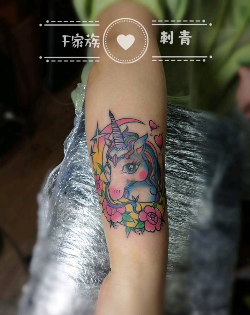 神兽遮盖纹身图片_手臂纹身图案