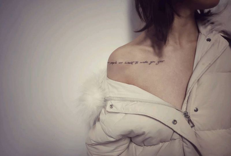 英文纹身图片_肩部纹身图案