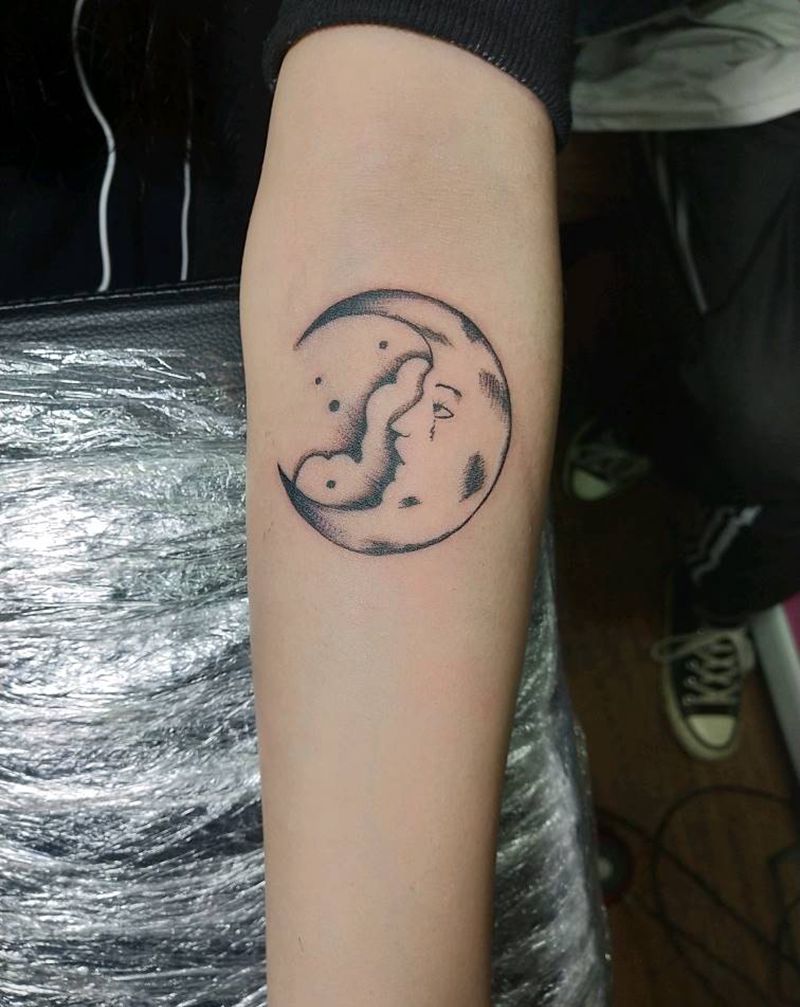 月老纹身图片_手臂纹身图案