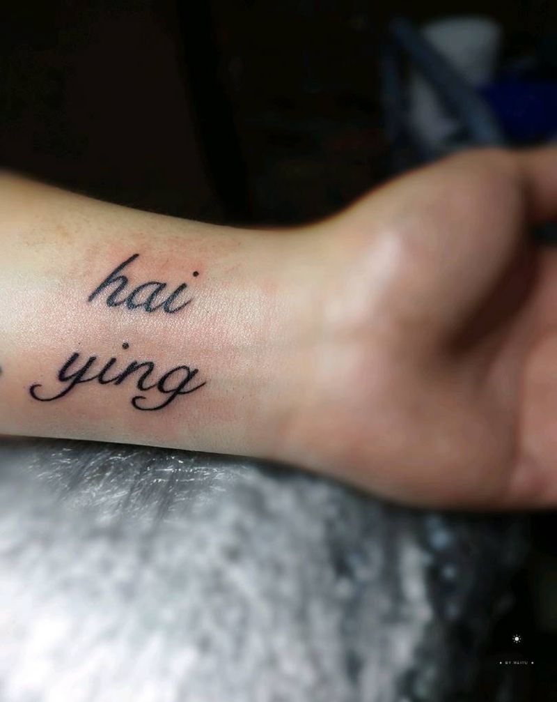 英文纹身图片_手部纹身图案