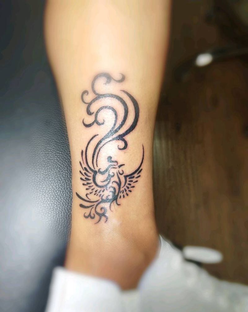 凤凰图腾纹身图片