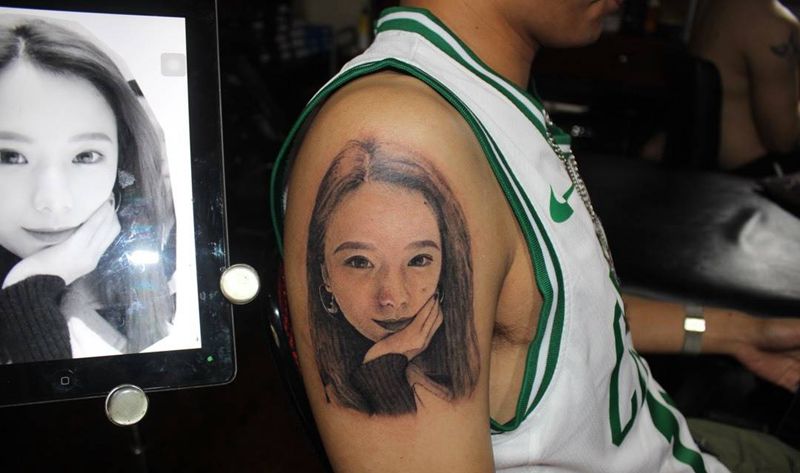 《女友》纹身图片