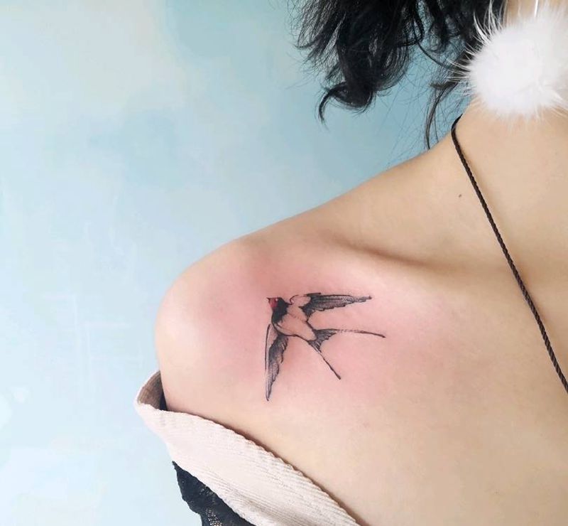 燕子纹身图片