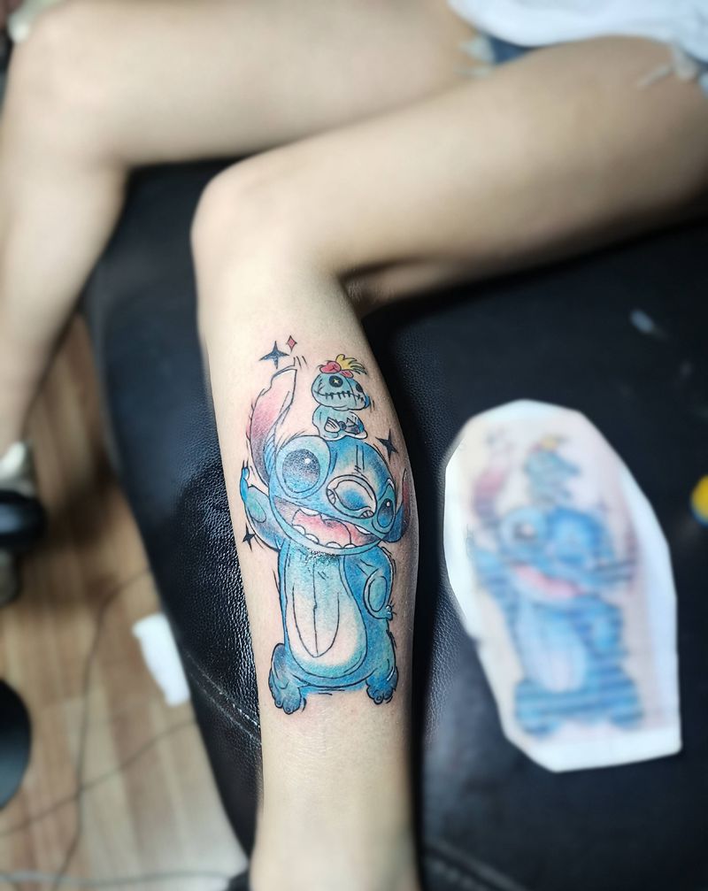 可爱型纹身图片_脚部纹身图案