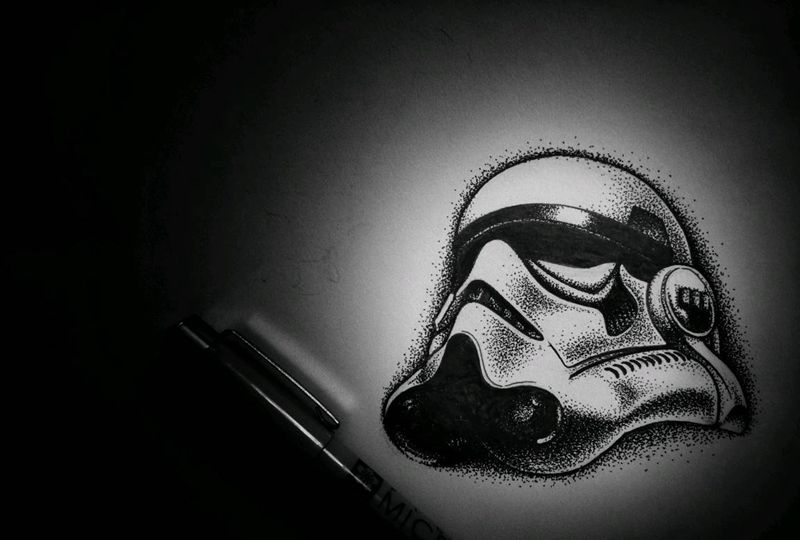 点绘手稿纹身图片