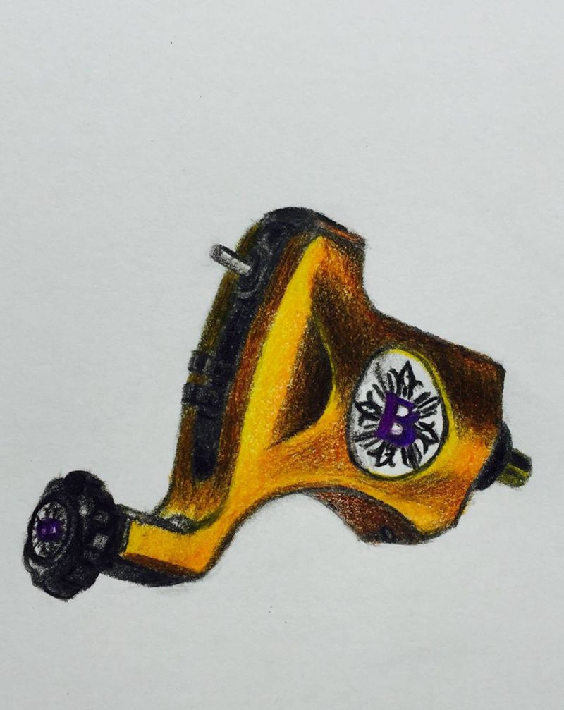 bishop和夏安纹身图片_手稿欧美写实原创静物纹身图案