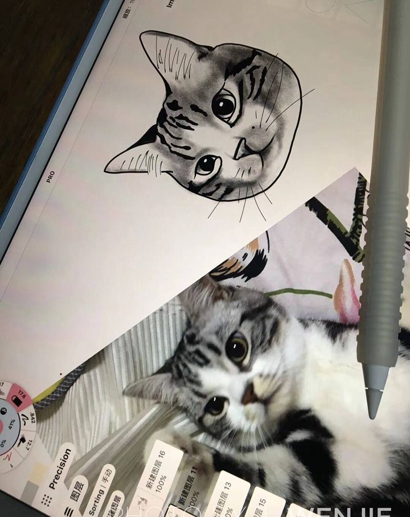 【私人定制】纹身图片_手稿腿部清新动物自贡火骷髅纹身图案