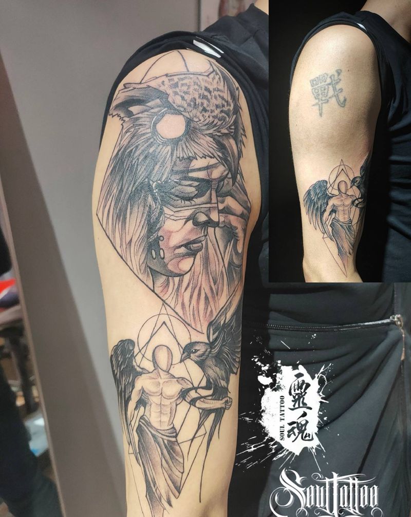 遮盖纹身图片_手臂纹身图案