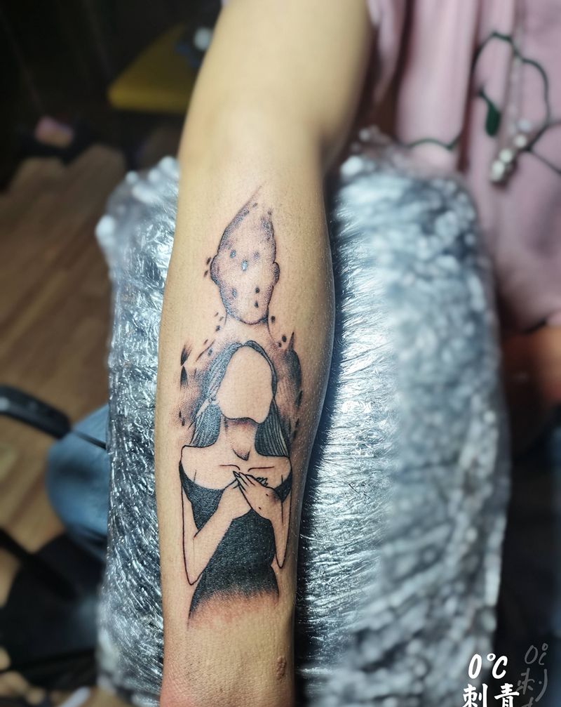 祈祷纹身图片_手臂纹身图案