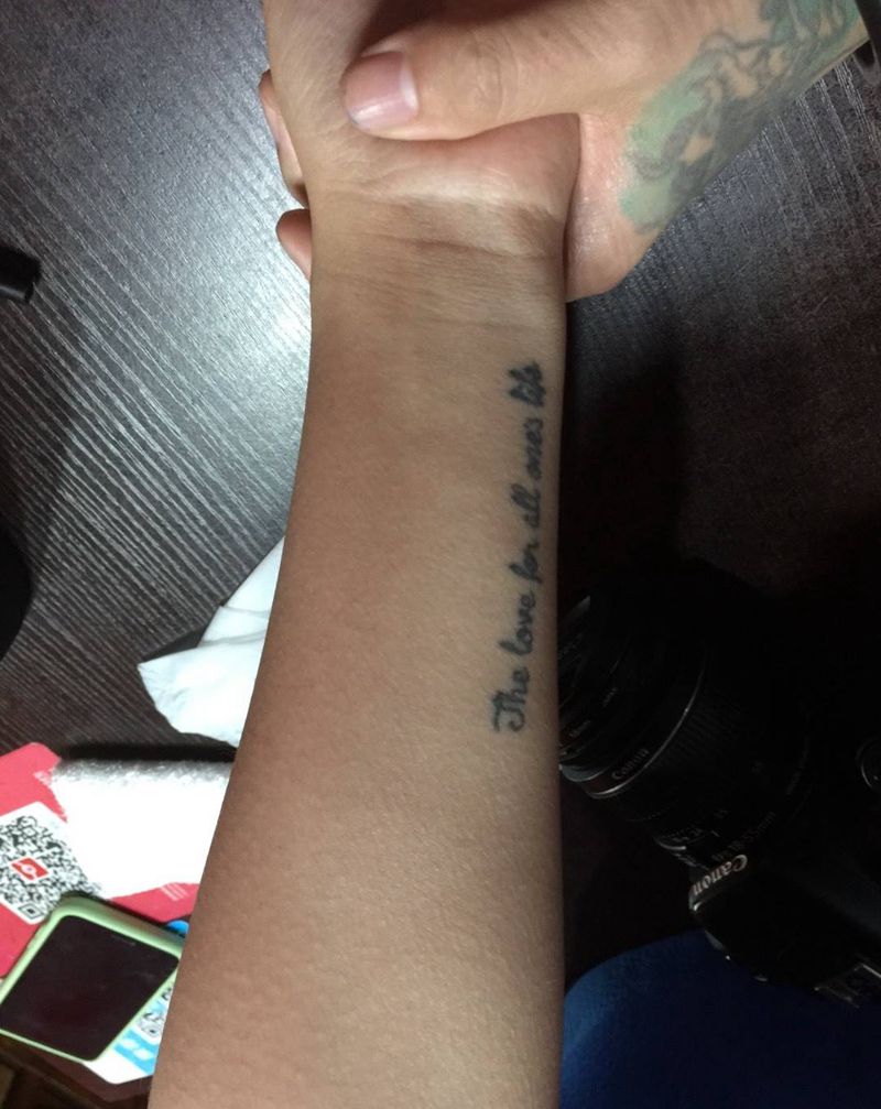 艺伎般若面具遮盖纹身图片