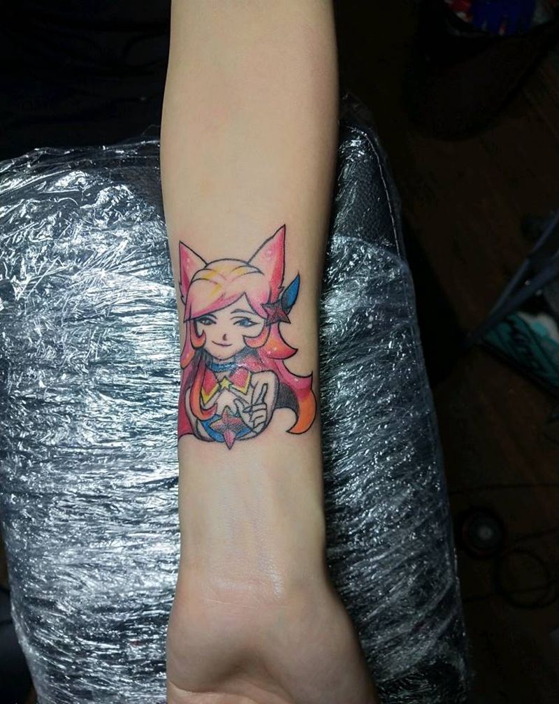 小仙女纹身图片_手部纹身图案