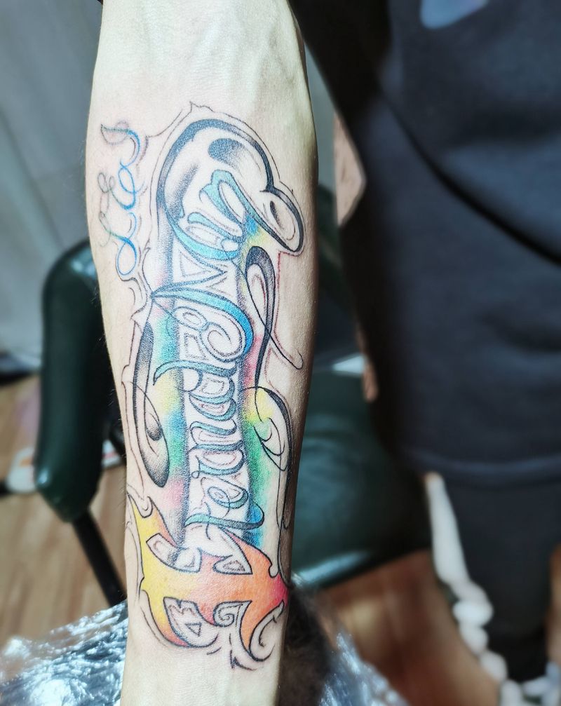 彩体纹身图片_手臂纹身图案