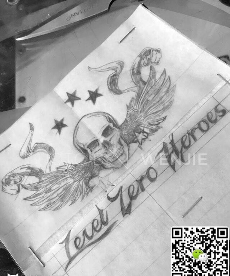 零级英雄纹身图片