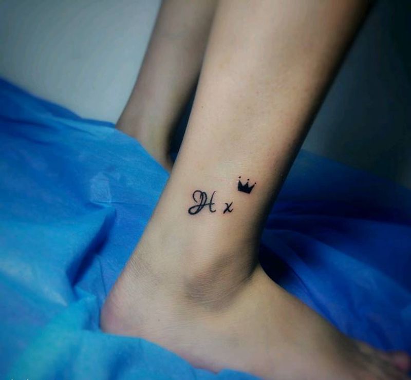 英文纹身图片_腿部清新字符纹身图案