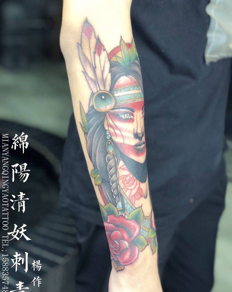 欧美女纹身图片