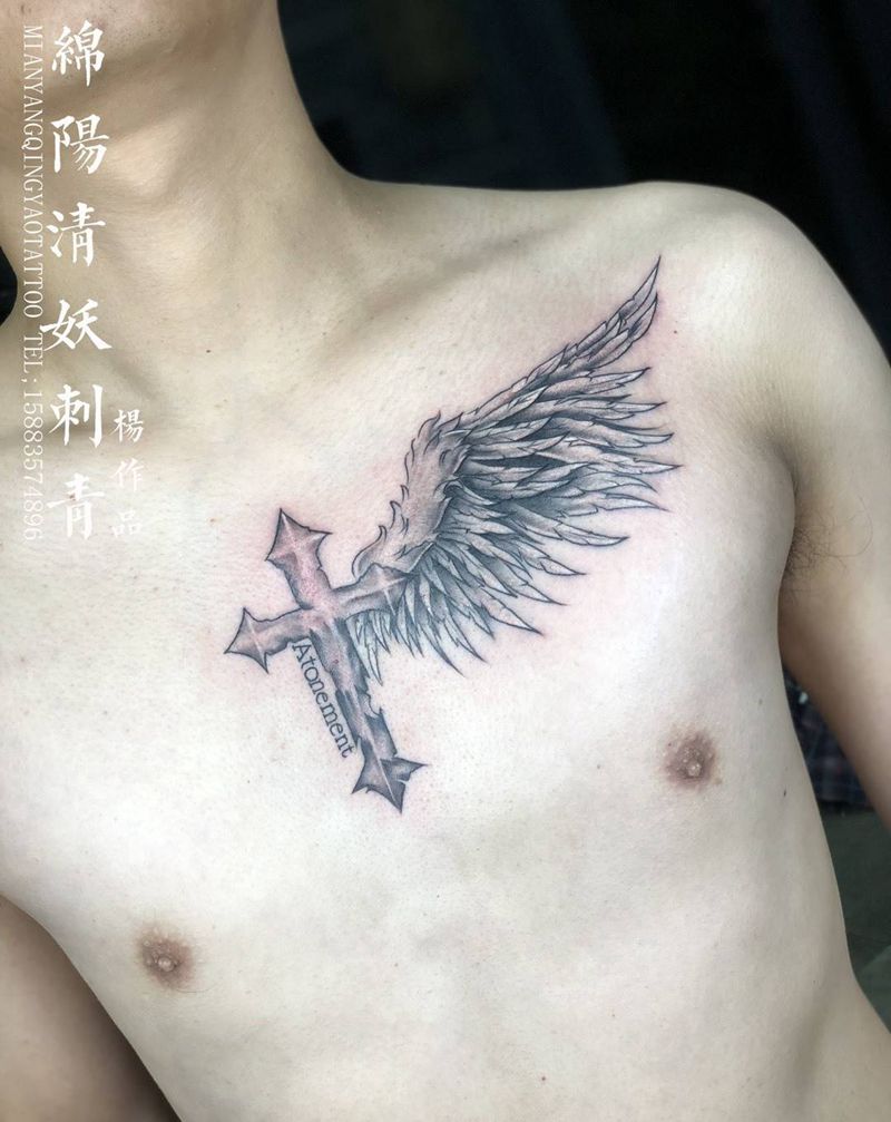 翅膀纹身图片
