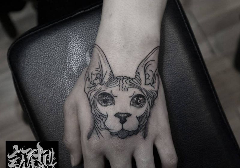 司芬克斯纹身图片