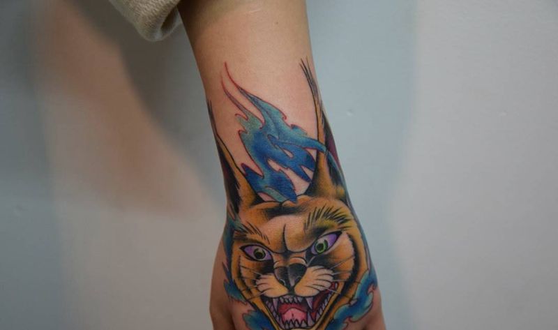 狸猫换太子～纹身图片