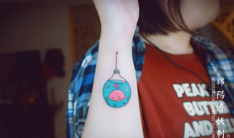 小臂小清新纹身  高作品纹身图片_手臂手部欧美写实纹身图案