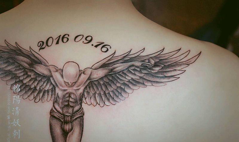 天使纹身，纹身图片