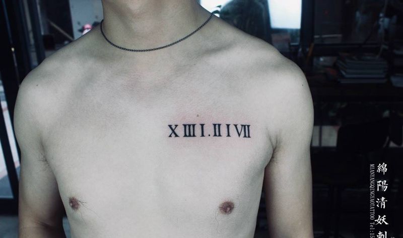 罗马字母纹身图片