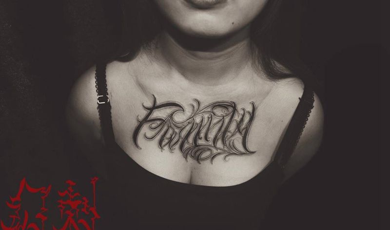 原创花体设计纹身图片