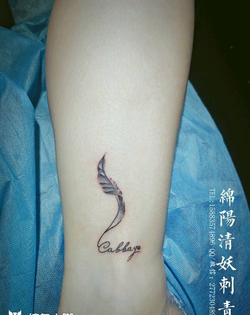 羽毛纹身图片