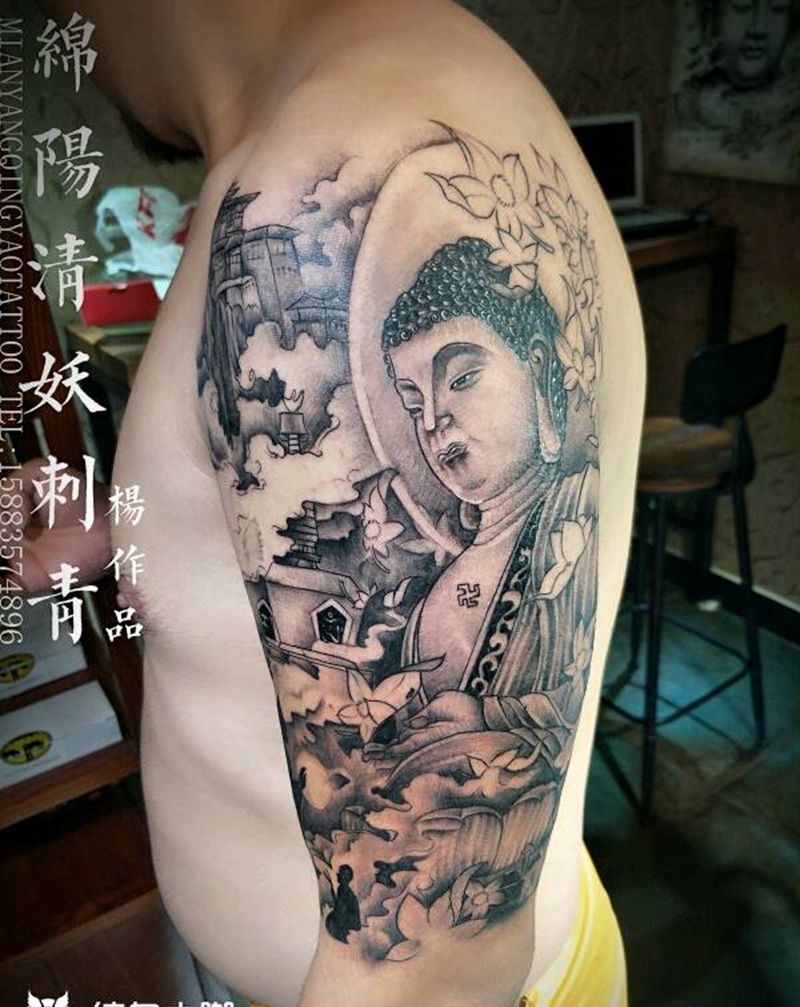 观察了大半年终于来了哈哈，还有纹身图片_胸部腿部手部欧美肖像国画动物鬼神宗教情侣纹身图案