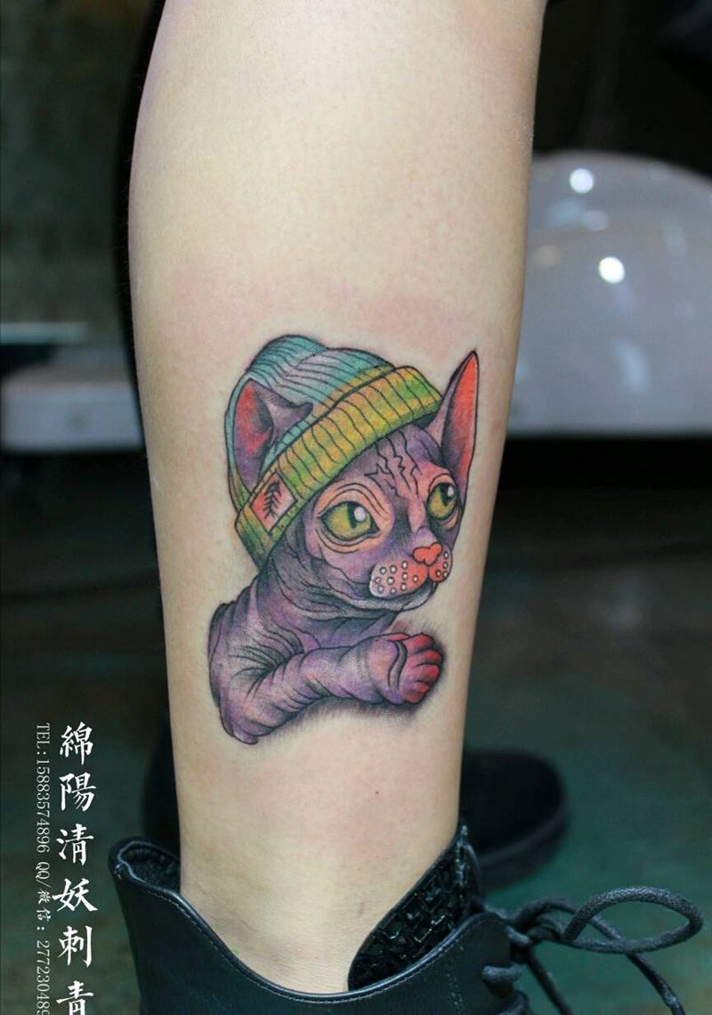 斯芬克斯纹身图片