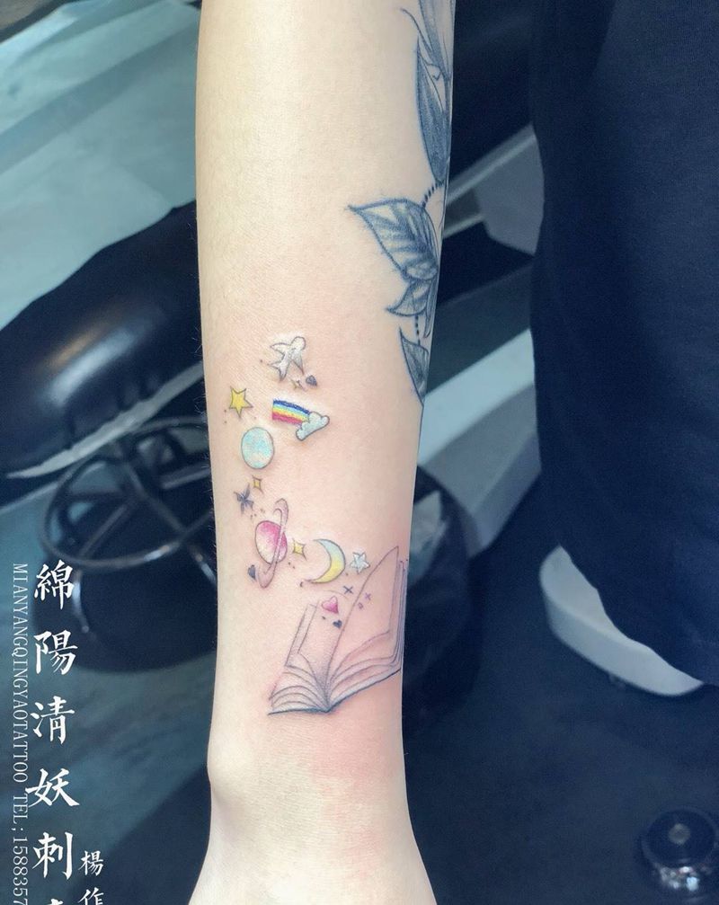 小臂小清新纹身 杨作品纹身图片