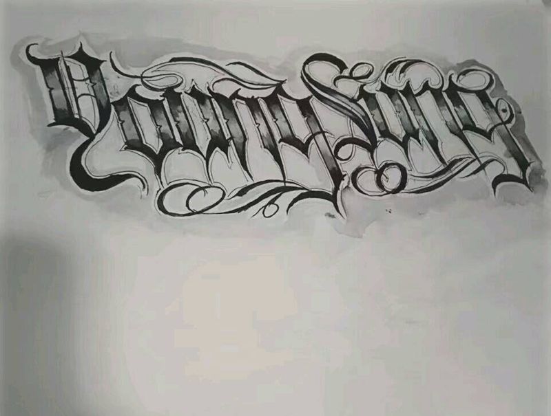 blackletter纹身图片