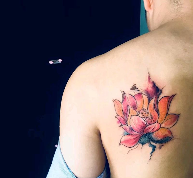 疤痕遮盖纹身图片