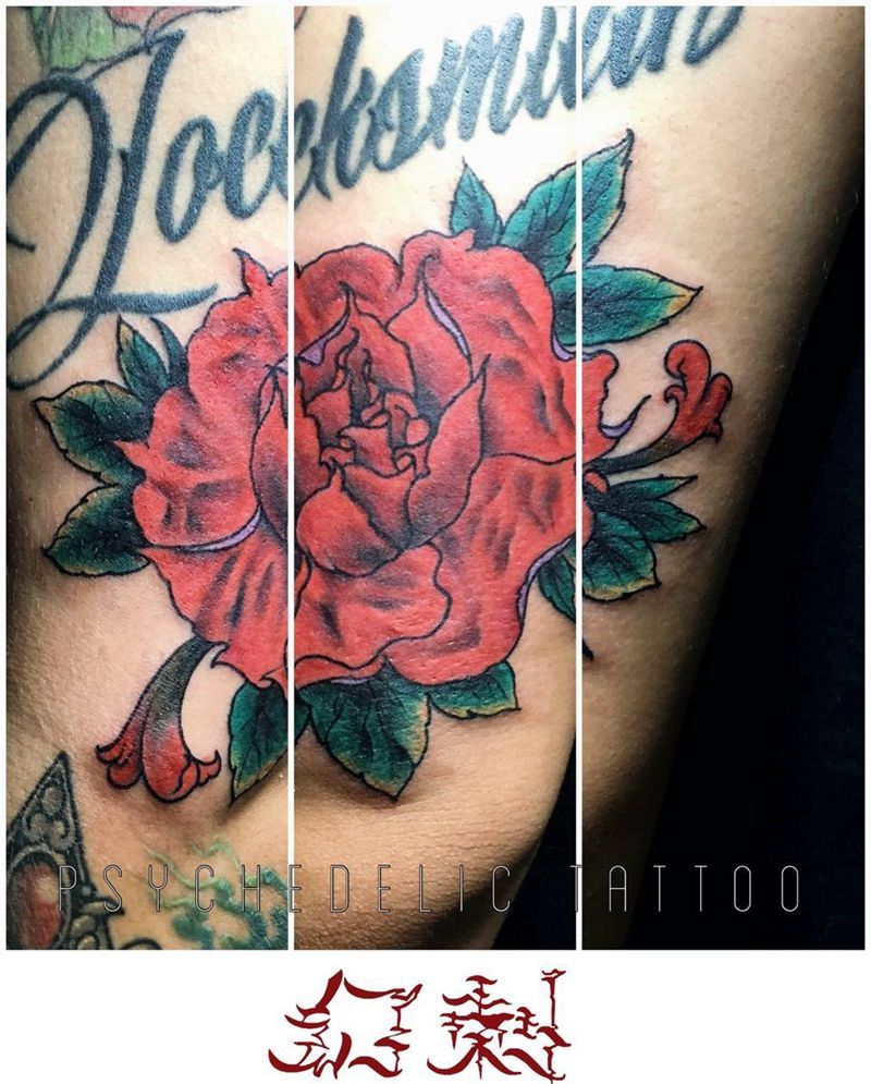 曼陀罗花纹身图片