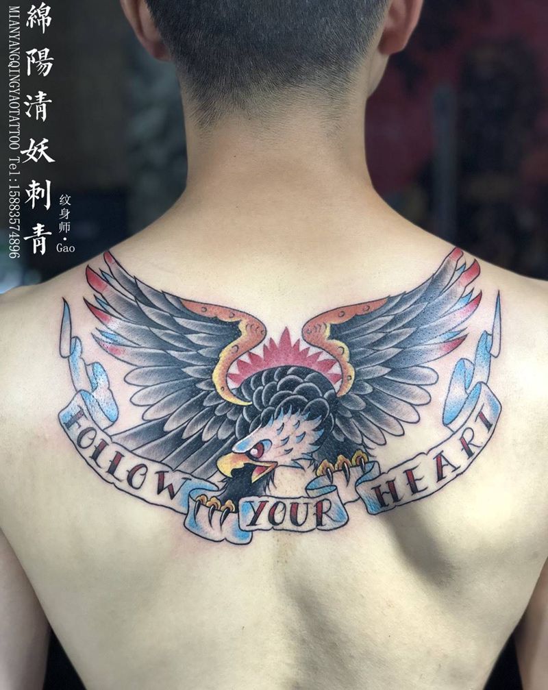 老鹰纹身图片