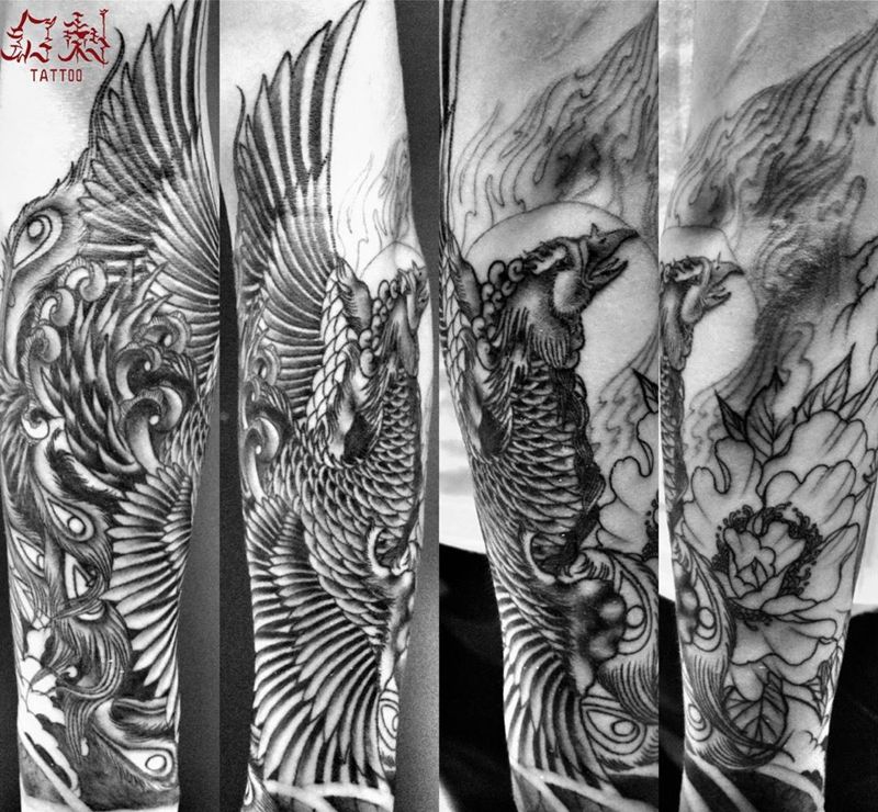凤凰纹身图片