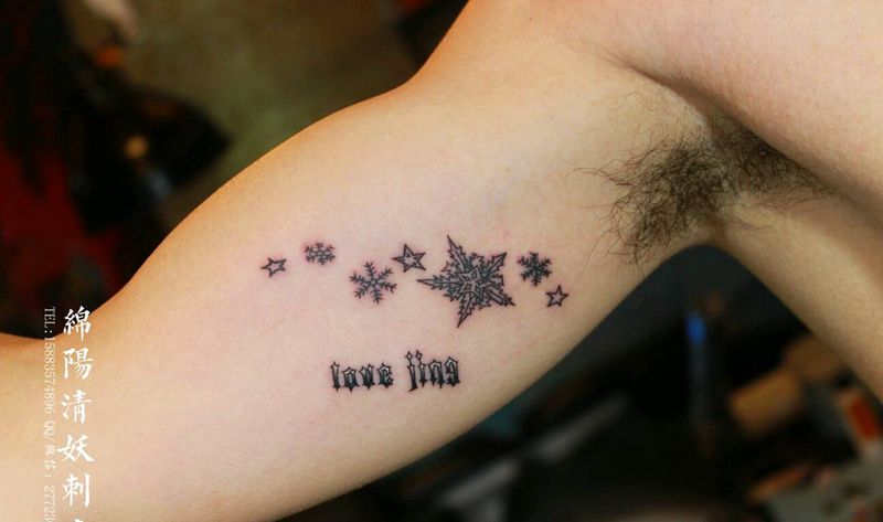 雪花纹身图片
