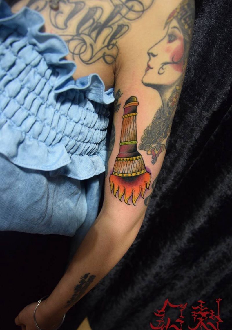 原设火炬纹身图片