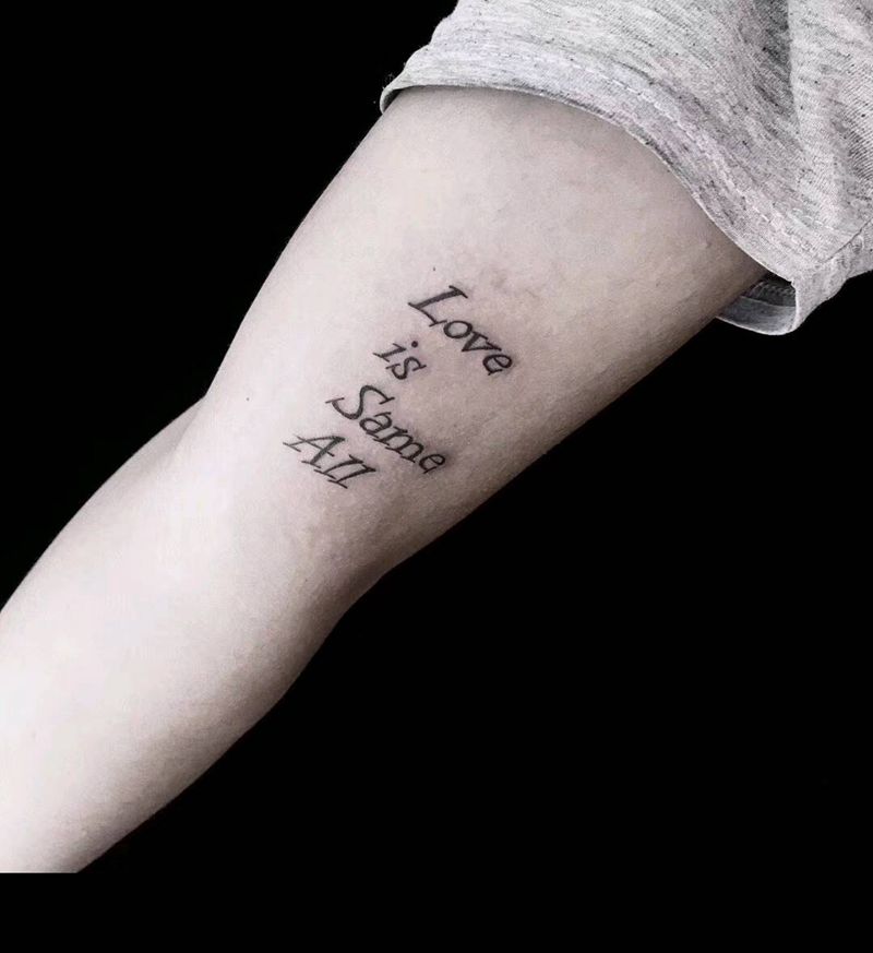 #Love is Same A纹身图片