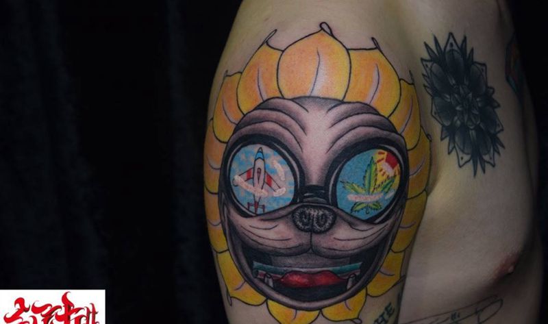 new school设计纹身图片