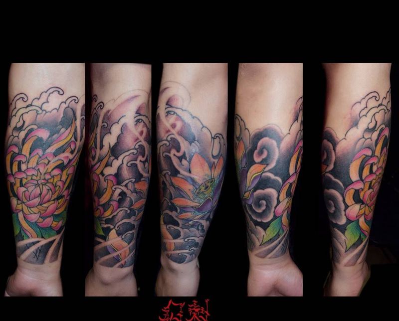 徒手设计传统纹身图片