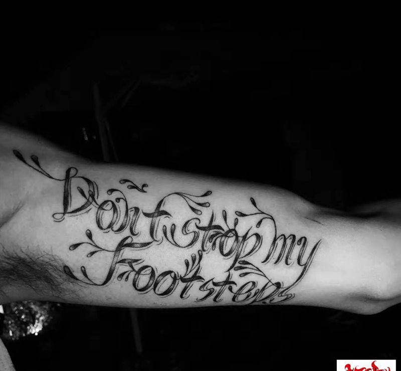 花体设计by M纹身图片