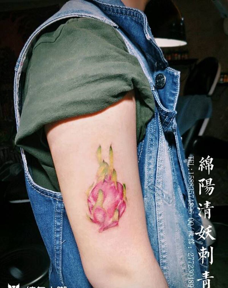 火龙果纹身图片