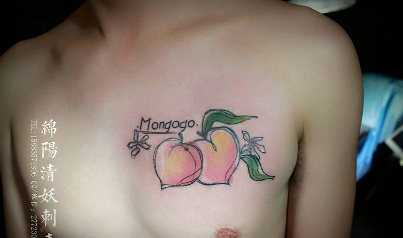 水蜜桃纹身图片