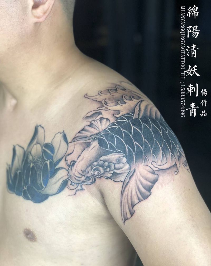 鲤鱼纹身图片