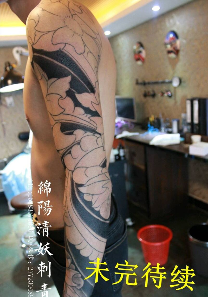 花臂纹身。纹身图片