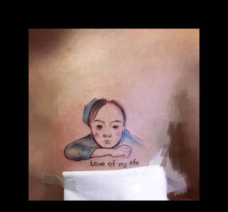 闺蜜的像纹身图片