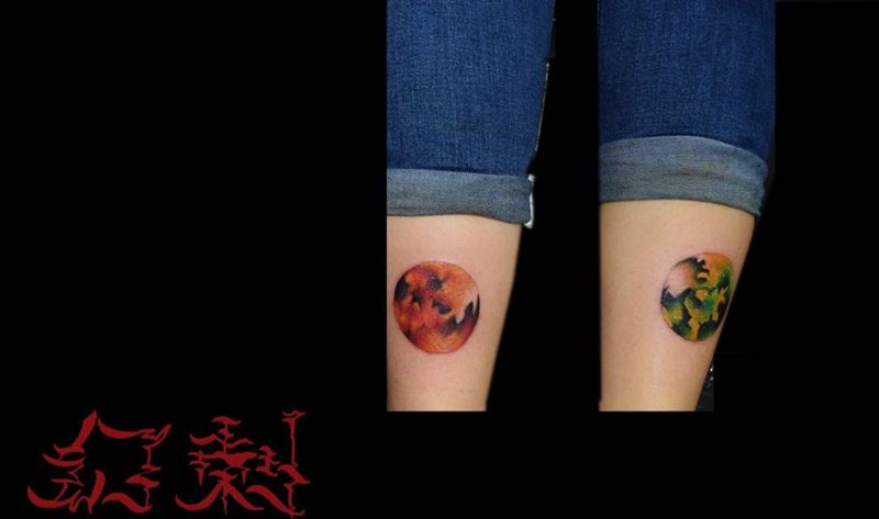 原创设计星空纹身图片